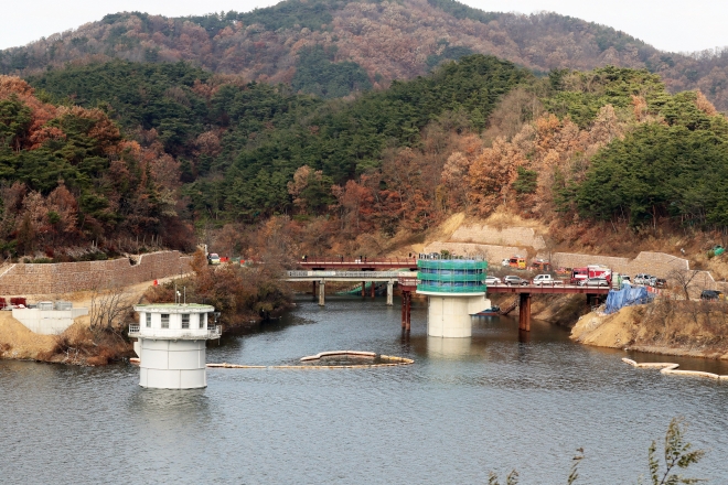 경주 안계저수지 사고 현장