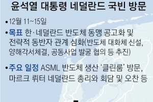 尹, 네덜란드와 ‘반도체 동맹’… 이재용·최태원과 ASML 본사 방문