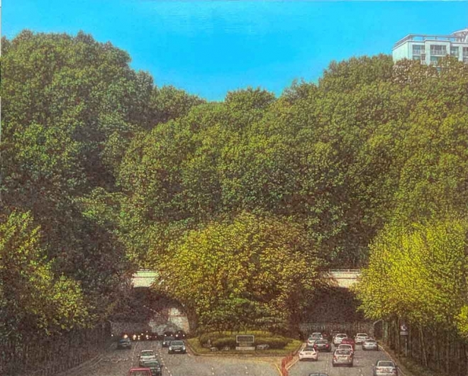 이만나_숲, 2023, 캔버스에 유채, 130.3x162cm