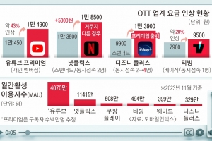 유튜브마저… 구독자 울리는 ‘스트림플레이션’