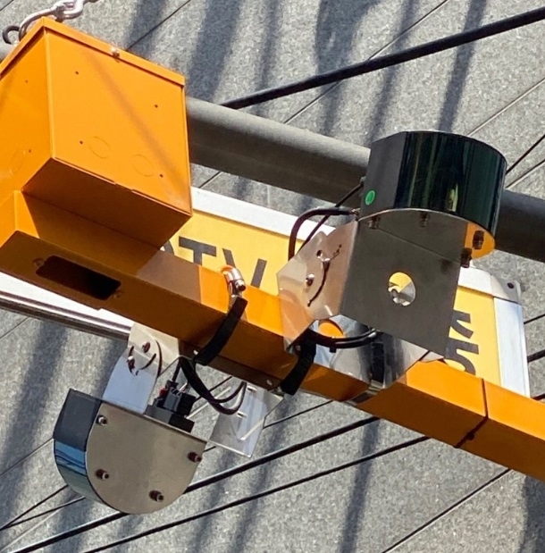 라이다(LiDAR) 센서와 CCTV를 결합한 ‘스마트 인파관리시스템’ 를 설치한 모습.   종로구 제공