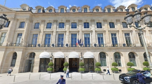 프랑스 파리 리츠 호텔 전경. 구글맵 캡처