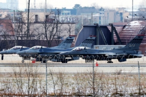 [포토] 이륙 대기중인 F-16 전투기