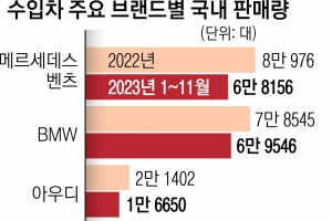 쾌속 질주 BMW… 수입차 시장 지각변동