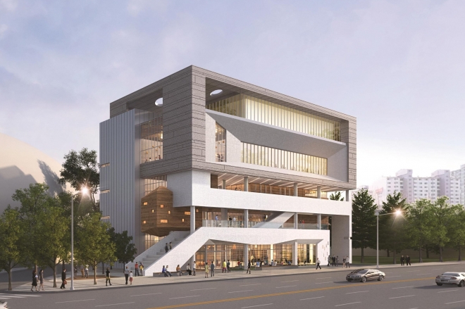 오는 4월 준공 예정인 서울 구로구 고척동 창의문화예술센터 조감도. 재난안전체험장, 창의융합교육장 등이 마련된다. 구로구 제공