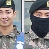 방탄소년단 뷔·RM, 훈련소 근황 포착 ‘늠름 자태’