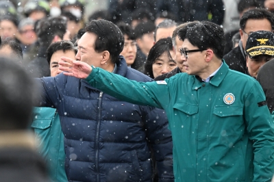 [영상] 尹과 전용열차 함께 탄 한동훈...‘여권 분열’ 봉합 국면에 들어섰다