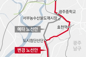 효천역 경유 갈등 ‘광주~나주 광역철도’ 파국 위기