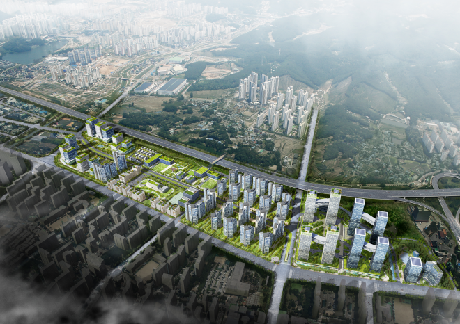 운암뜰 AI시티 조감도. 오산시 제공