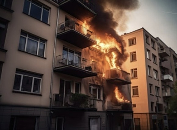 아파트, 다세대주택 등 공동주택 화재 자료사진. 123RF