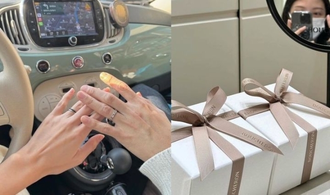 동갑인 남자친구와 결혼할 예정이라고 알린 조민씨가 SNS에 약혼 반지를 공개했다. 조민씨 인스타그램 캡처
