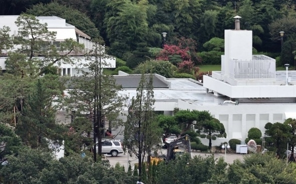 서울 용산구 한남동 대통령 관저. 연합뉴스 자료사진