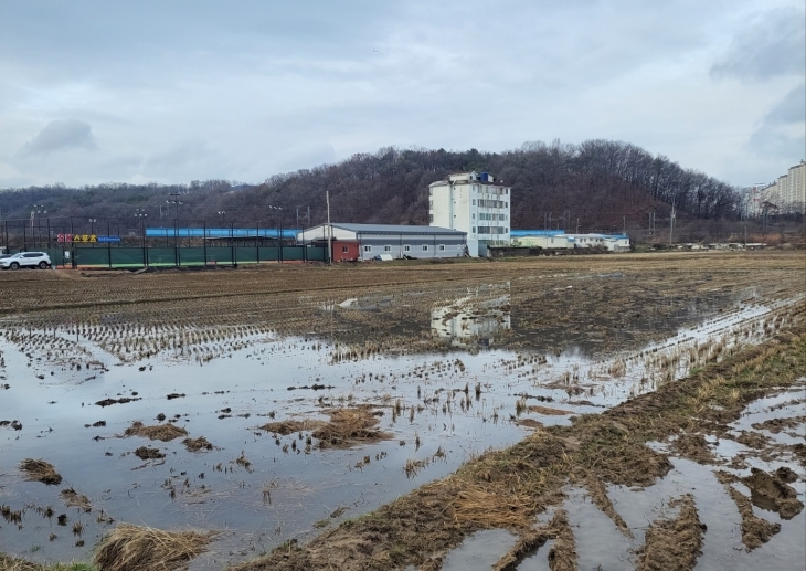 충남 아산 풍기역 지구 도시개발사업지구. 독자 제공