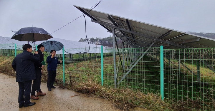 전라남도가 3월 15일까지 도내 22개 시군의 산지 태양광 발전시설에 대한 안전점검을 하고 있다.