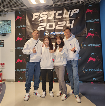 2024 FSJ CUP FS 4-way 종목 1위를 차지한 Falcon-X팀. 왼쪽부터 박선기·정수아·양미영·김형진.