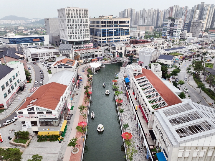 ‘김포의 베니스’라고 불리는 라베니체 전경. 김포시 제공
