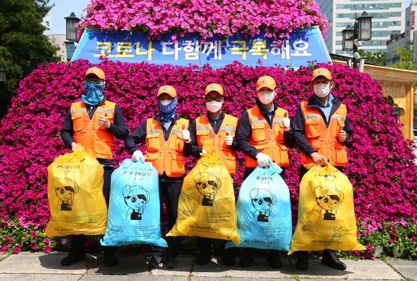 대전 유성구 공공용 쓰레기 봉투. 유성구 제공