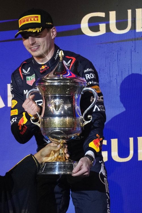 3일 바레인 그랑프리에서 우승한 막스 페르스타펀. AP 연합뉴스