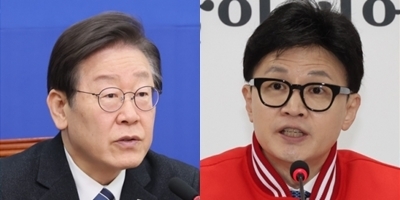 이재명(왼쪽) 더불어민주당 대표, 한동훈 국민의힘 비상대책위원장. 연합뉴스
