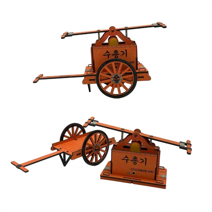 새움아트와 경기 연천소방서가 협력해 제작해 수총기 조립키트 모습. 새움아트 제공