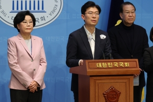 與 ‘마용성’ 후보들, “만리재역 신설” 합동 기자회견