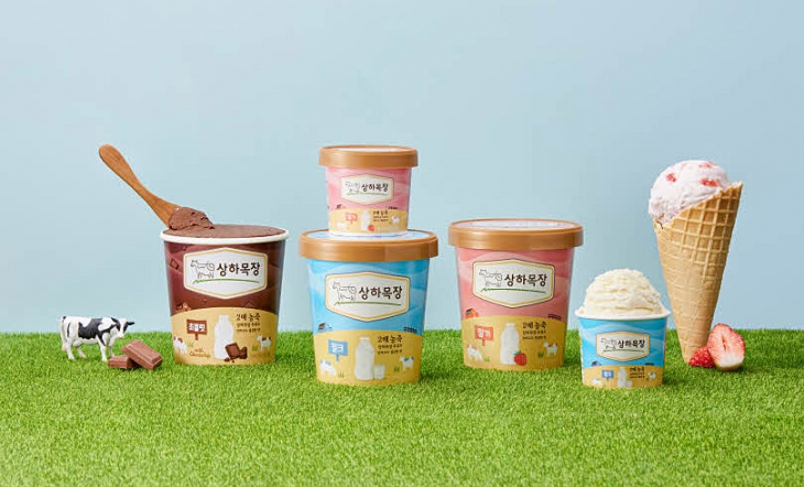 ‘상하목장’ 아이스크림 3종. 매일유업 제공