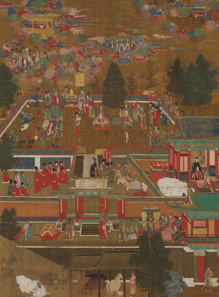 일본 혼가쿠지 소장  ‘석가탄생도’. 조선 15세기.  호암미술관 제공