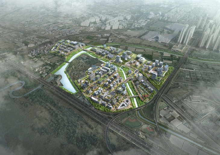 고양시 일산서구 대화동 일산테크노밸리 바이오 특화단지 예정지 조감도. 고양시 제공