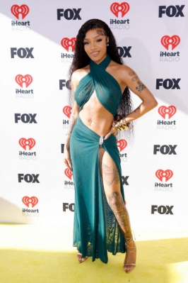 HOLLYWOOD, CALIFORNIA - APRIL 01: GloRilla attends the 2024 iHeartRadio Music Awards at Dolby Theatre on April 01, 2024 in Hollywood, California. Getty AFP 연합뉴스