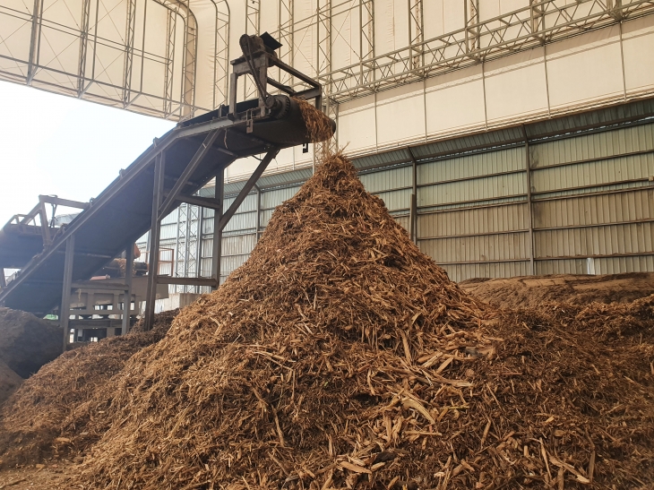 고형연료로 재활용되는 폐목재들.   금천구 제공