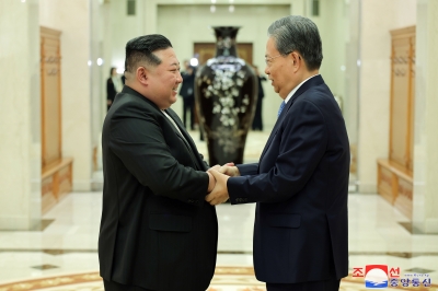 김정은, 中서열 3위와 “협력 강화”… 한미일 vs 북중러 대결구도 심화