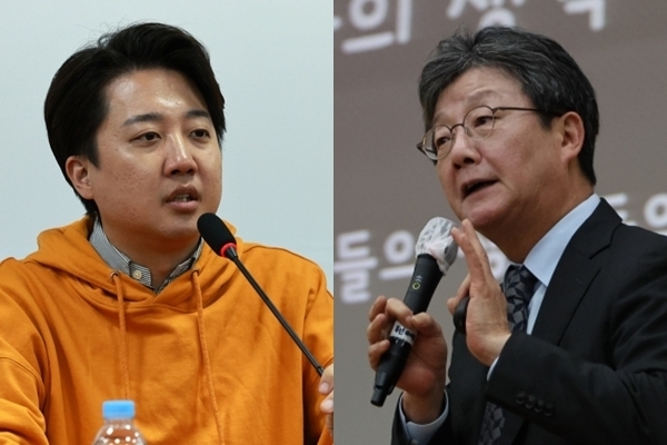 이준석(왼쪽) 개혁신당 대표, 유승민 전 의원. 뉴시스 자료사진