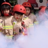 화재 진압 소화기 사용법 배우는 ‘고사리손’