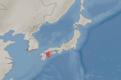 日시코쿠 서쪽 해협서 규모 6.4 지진…“쓰나미 우려 없어”