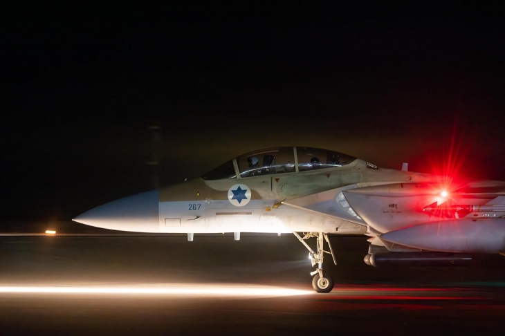 출격 준비 중인 이스라엘 F-15 전투기.  UPI 연합뉴스