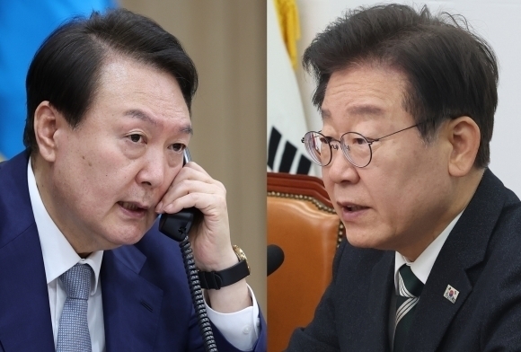 尹대통령·李 대표 영수회담<br> 29일 용산서 개최…차담회 형태