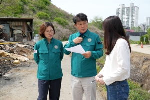 정병용 하남시의원, 초이동 화재 현장점검 나서