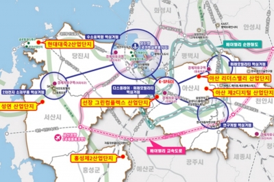 충남 ‘신성장 동력 창출’ 아산 등 6개 산단 추진…여의도 약 1.4배