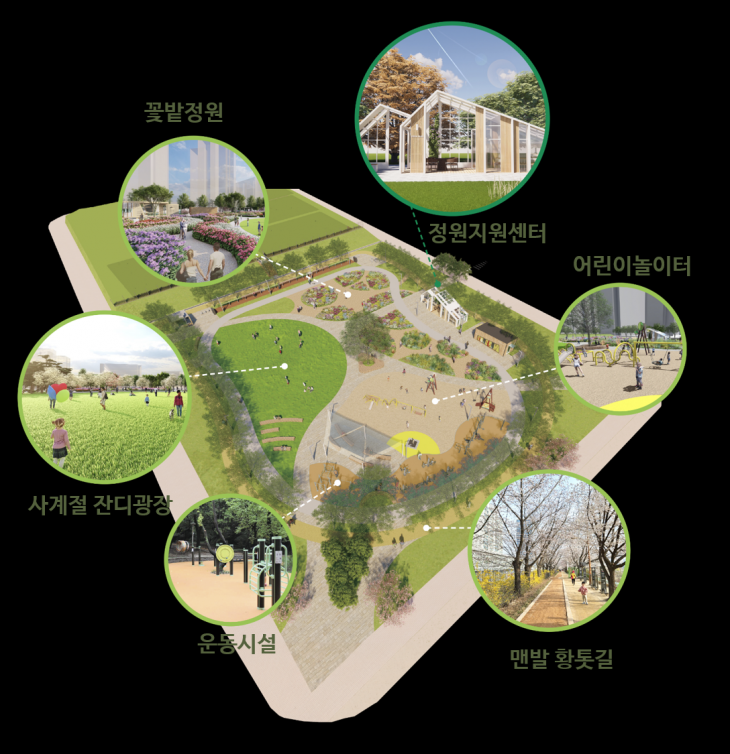 서울 영등포구 ‘문래동 꽃밭정원’ 예상도. 영등포구 제공