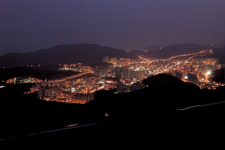 부산 기장군 야경. 기장군 제공