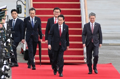 [속보] 기시다 일본 총리, 정상회의 참석차 서울 도착