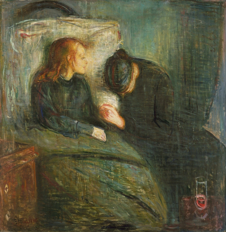 에드바르 뭉크, 병든 아이, 1896.