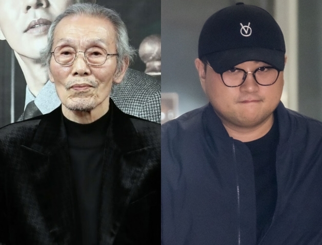배우 오영수(왼쪽)와 가수 김호중. 연합뉴스