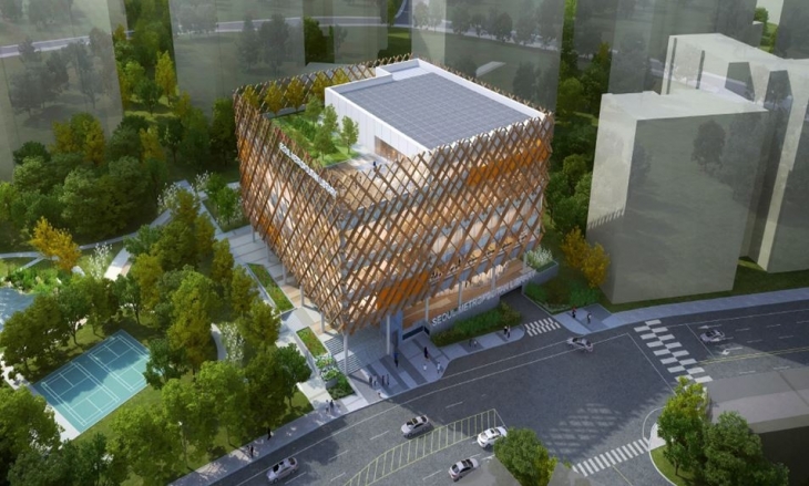 서울시립(가재울)도서관 건립 예정지 조감도