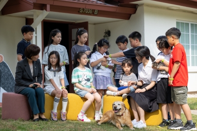 김건희 여사, 어린이 환경·생태교육관 개관식 참관