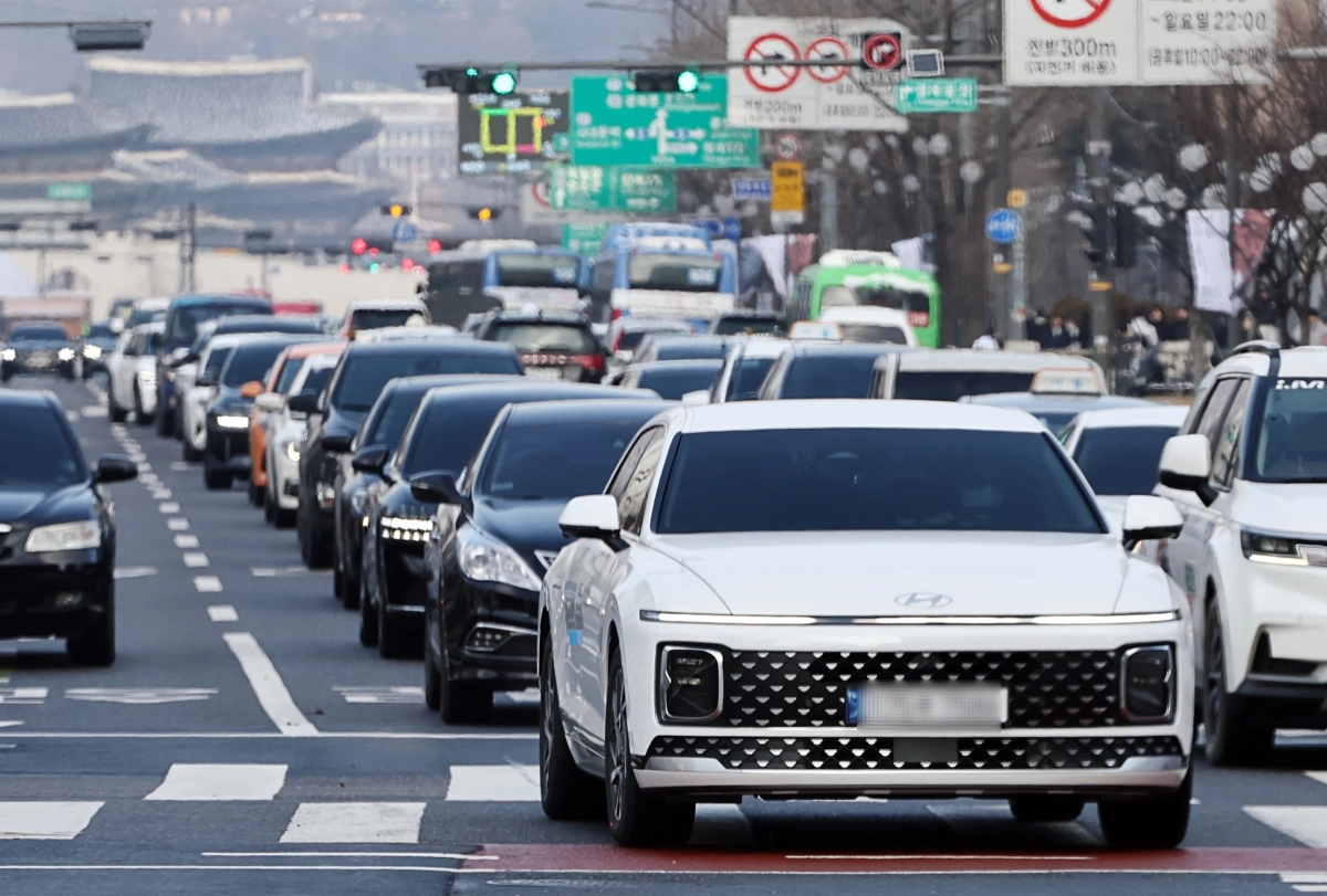 서울 세종대로 인근의 도로 모습. 연합뉴스