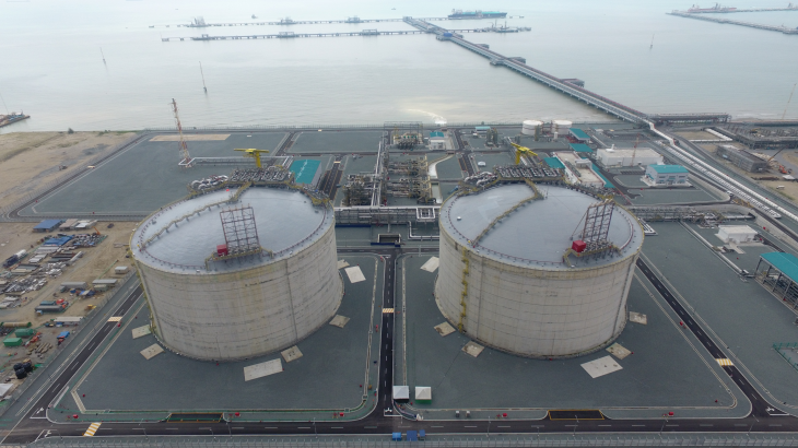 말레이시아 최초의 육상 LNG Terminal. 삼성물산 제공.