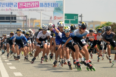 새만금 인라인마라톤대회 3000여명 참가