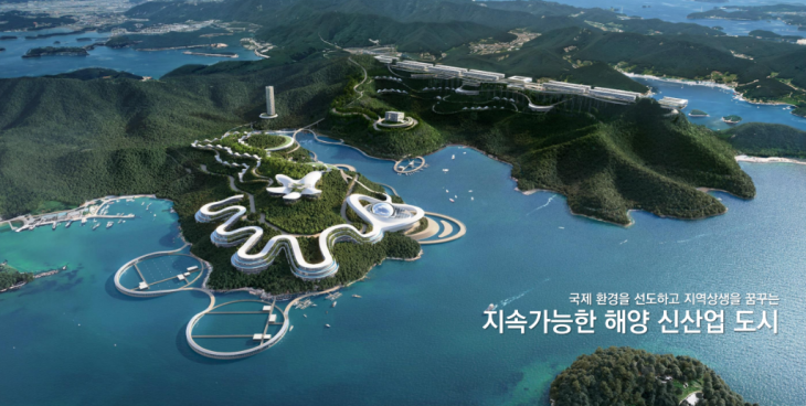 경남 통영 복합해양관광단지 조감도.  경남도 제공