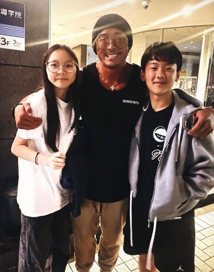 추사랑, 추성훈, 유토. 추성훈 인스타그램 캡처